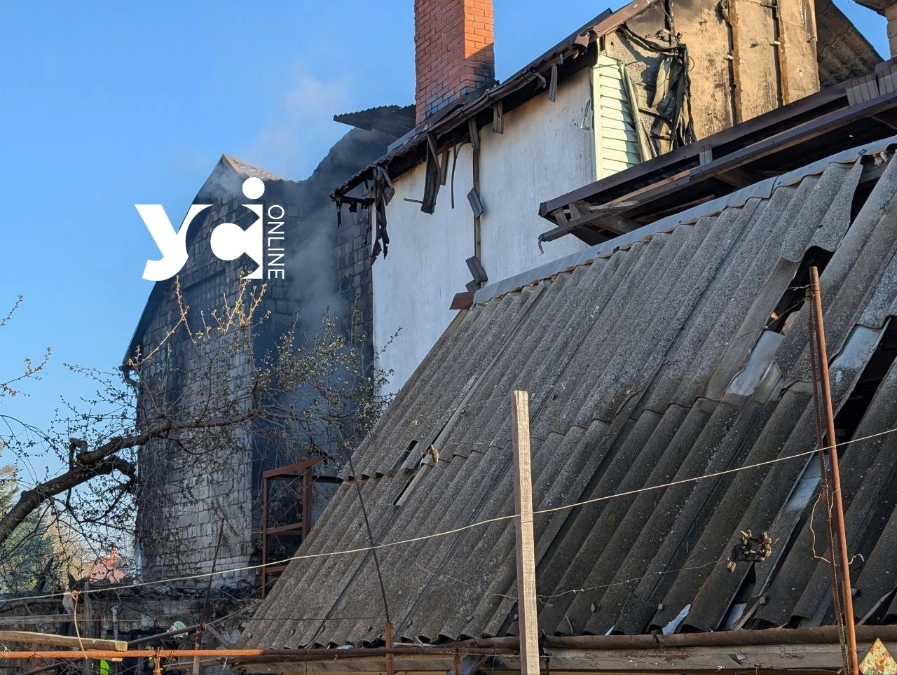 Місце влучання БпЛА 6 квітня