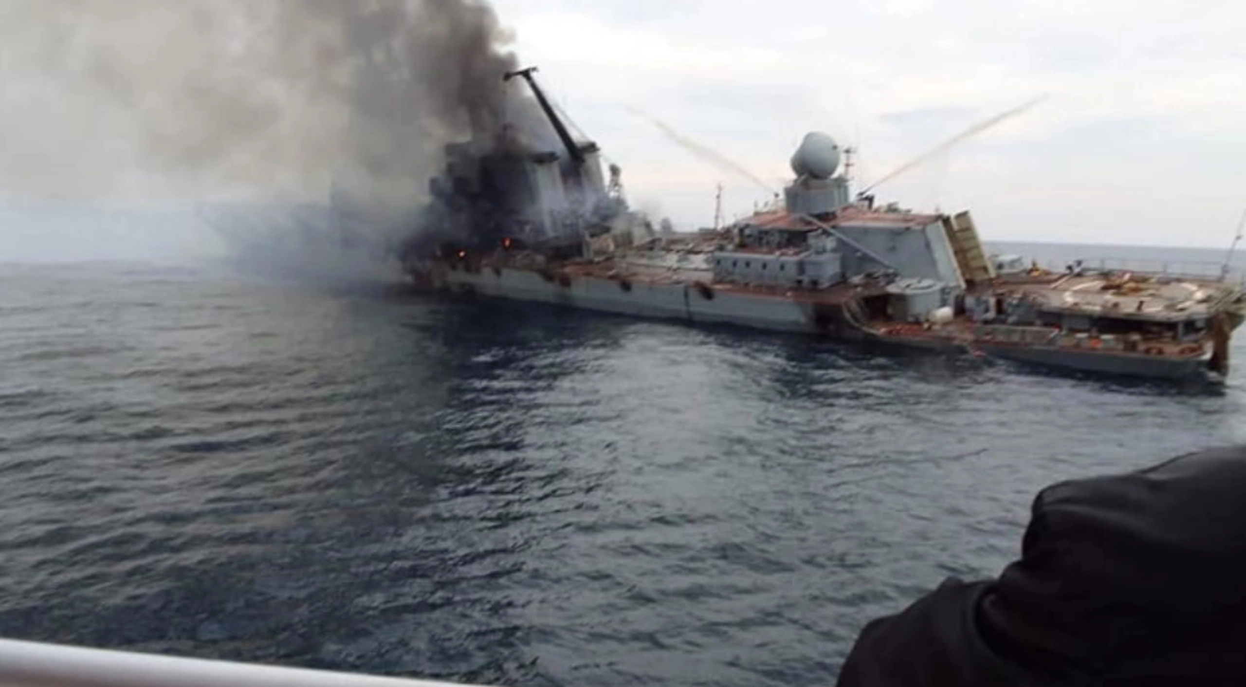 Чотири року тому Україна затопила російський крейсер «Москва» - як він пішов на дно Чорного моря показалиу ВМС