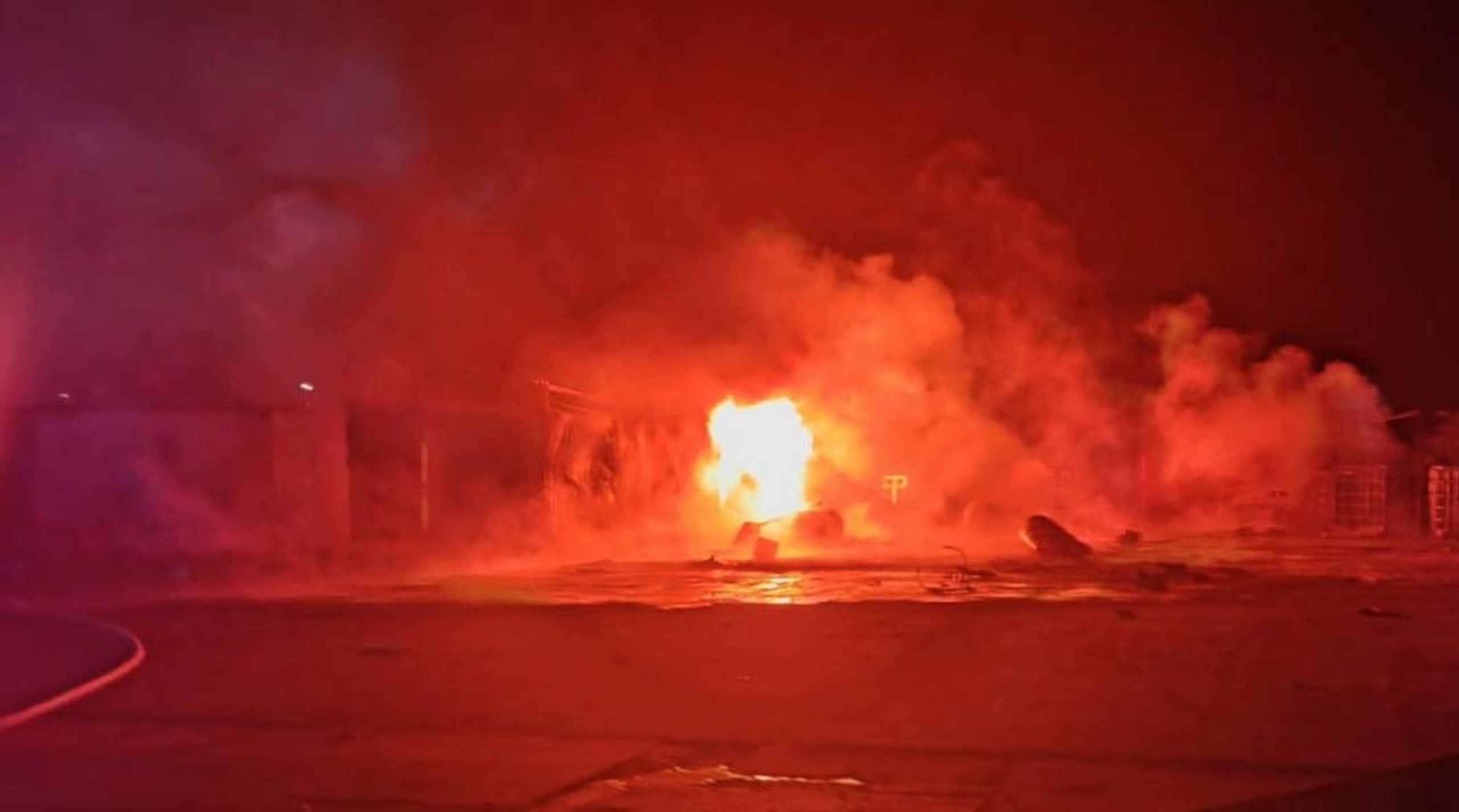 Пожежа на місці атаки в Ізмаїльському районі, 17 квітня
Фото: ДСНС