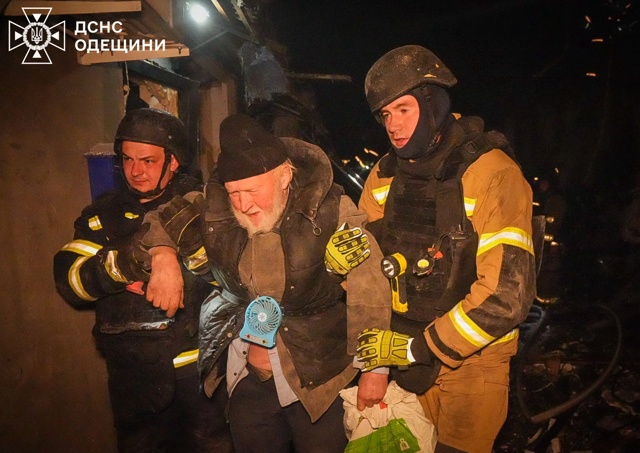 Наслідок влучання БпЛА 24 квітня по Одесі