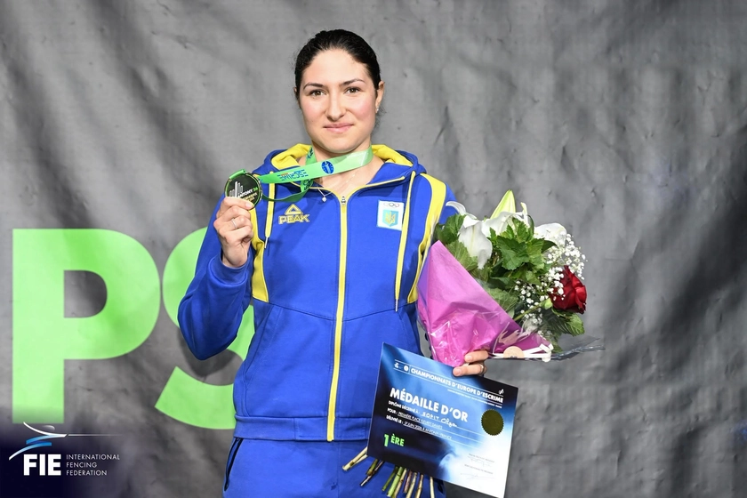 Україна вперше в історії виграла «золото» чемпіонату Європи з жіночої рапіри